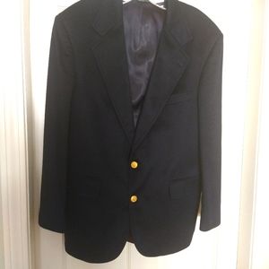 Men Sports coat, navy blue cashmere..